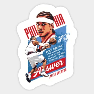 Allen Iverson The Answer tee t-shirt Sticker